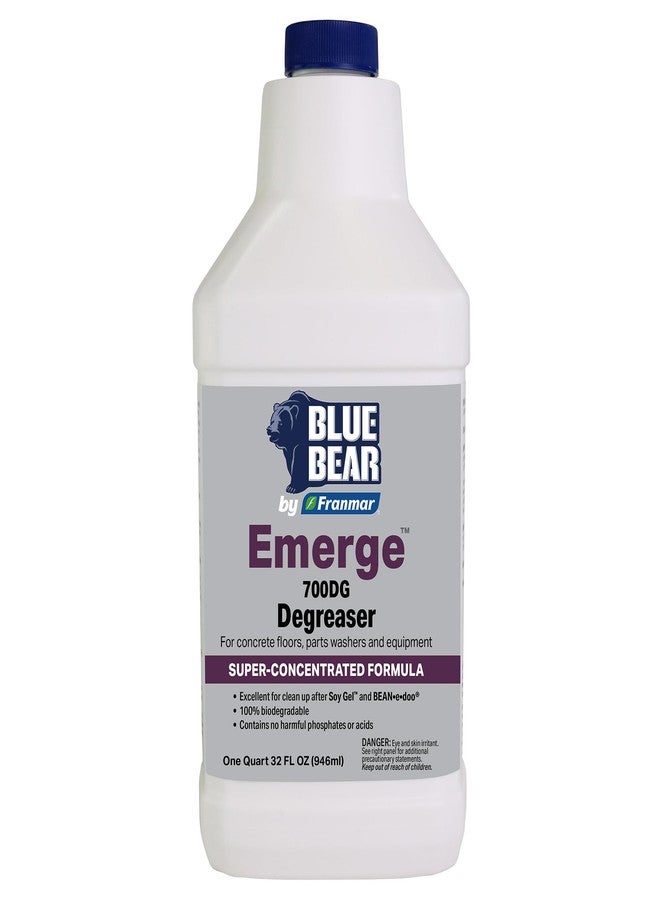 BLUE BEAR 700DG: Emerge Degreaser – Low-Odor, Biodegradable Cleaner Removes Oil, Grease, Dirt & Grime from Concrete, Tile, Wood, Stone & Tools – Safe for Heavy-Duty & Everyday Cleaning – 1 Qt - Image 1